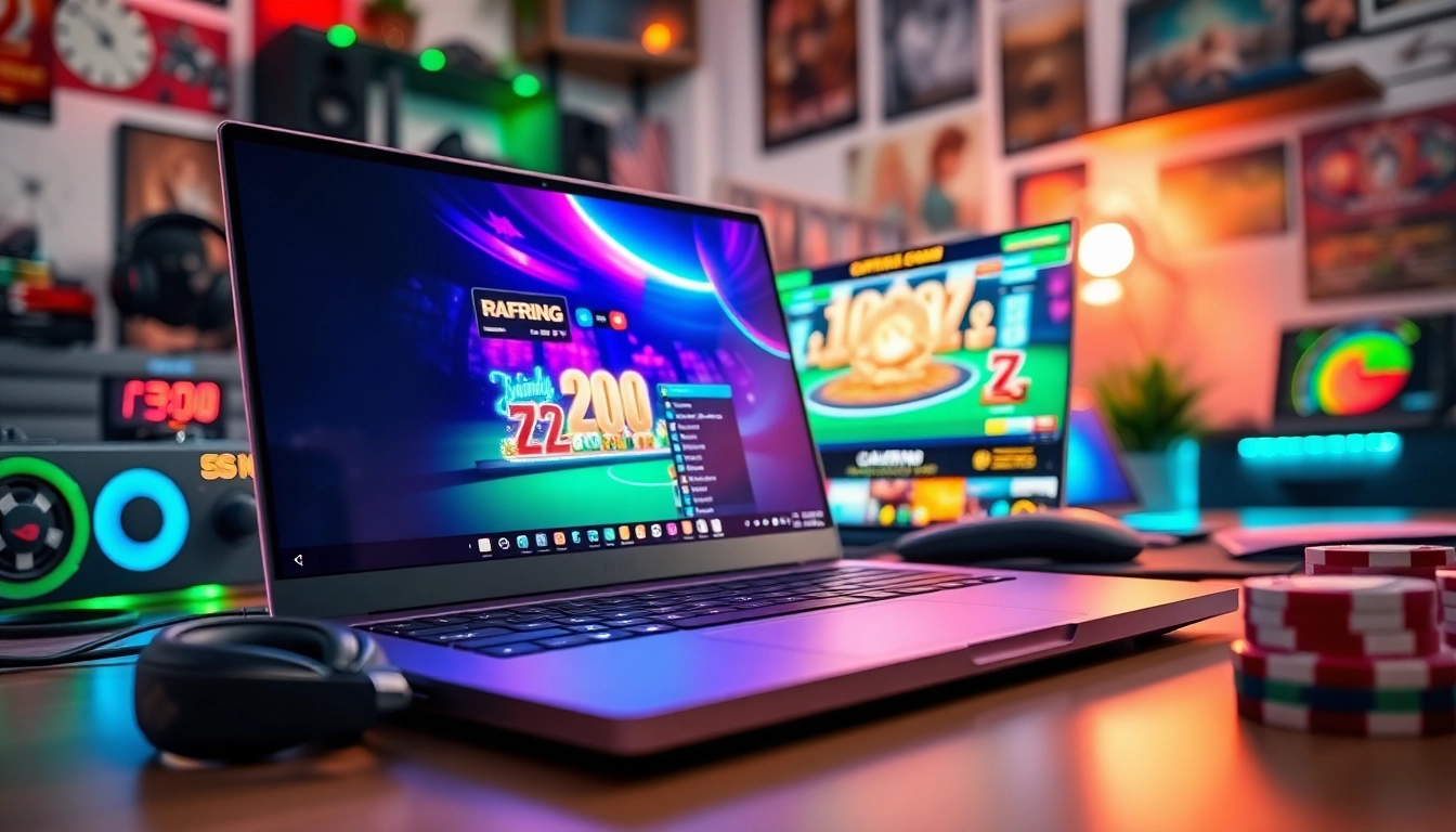 A lebilincselő magyar online casino játékát bemutató képernyőn játszó fiatal gamer.