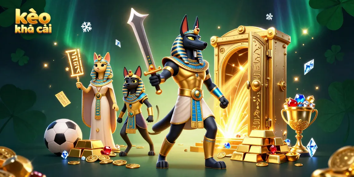 Engage with kèo nhà cái offers analyzing betting odds with ancient Egyptian themes representing fortune.