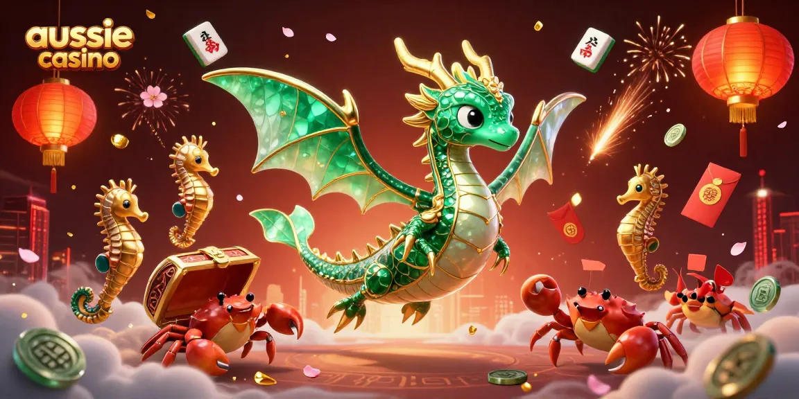 Win big at aussie casino with brilliant treasures and a magical sea dragon scene.