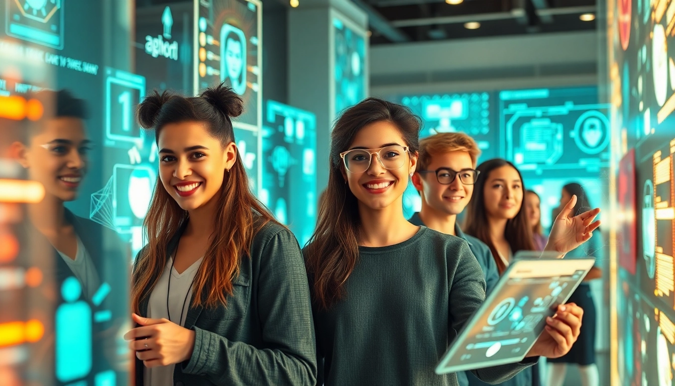 Engaging young adults with ai 18+ technology in a futuristic digital landscape