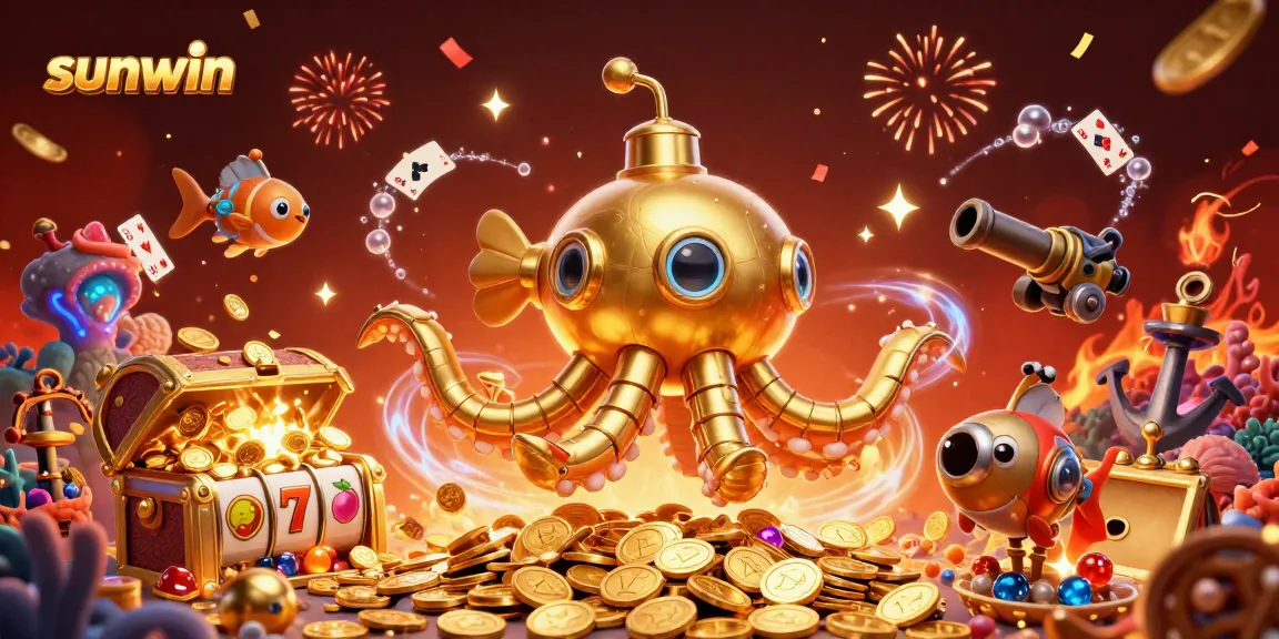 Experience the thrill of wins with the vibrant sunwin-themed slot games illustration.